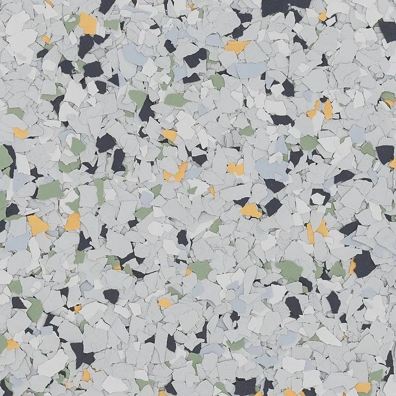 Elite Epoxy Water Lily epoxy flake flooring sample